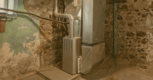 old furnace HVAC system